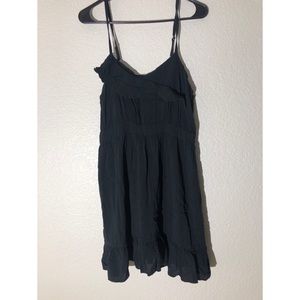 XHILARATION XL black ruffle dress
